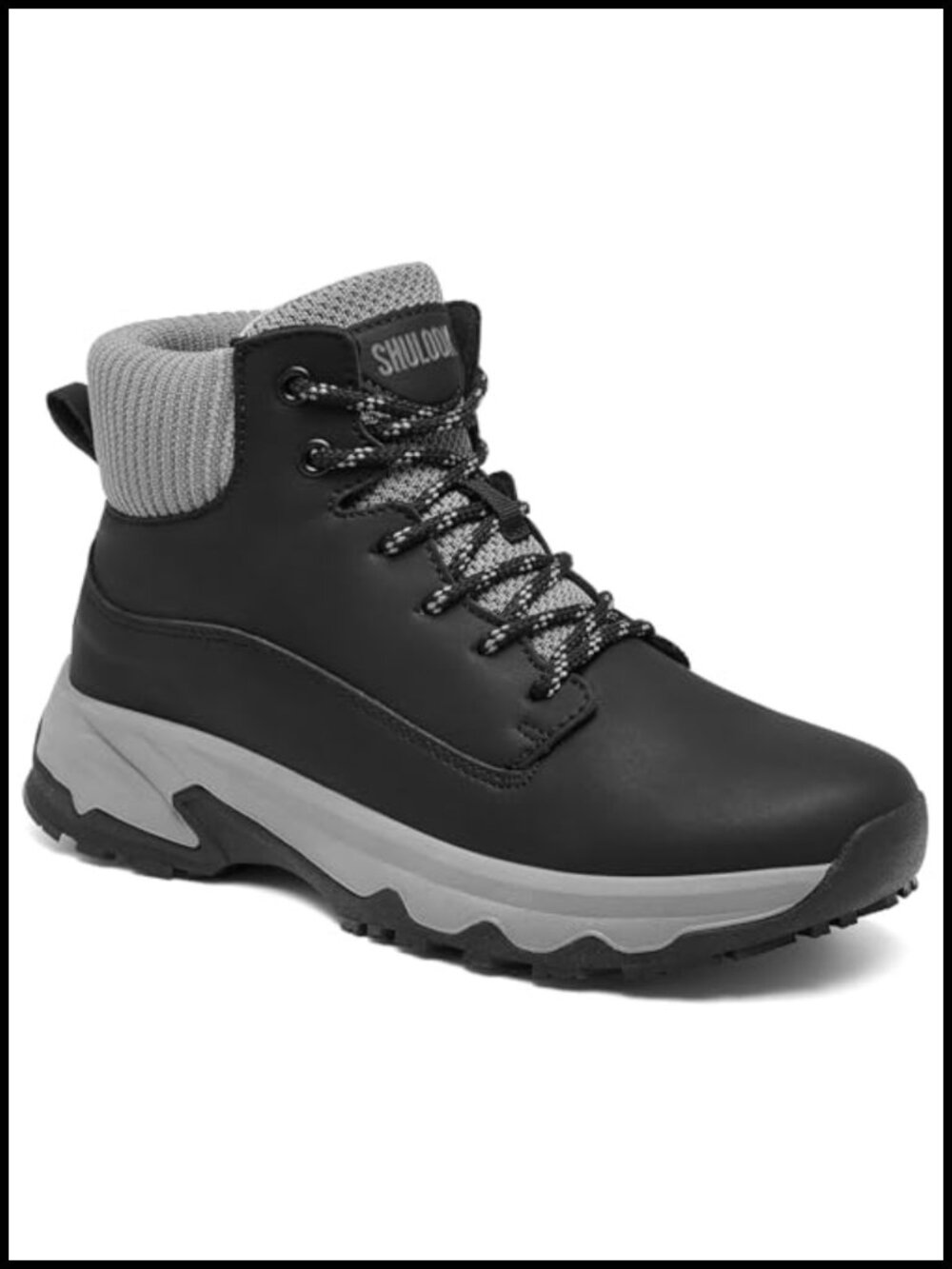 Non Slip Work Boots Faux Leather Waterproof Ankle Food Service